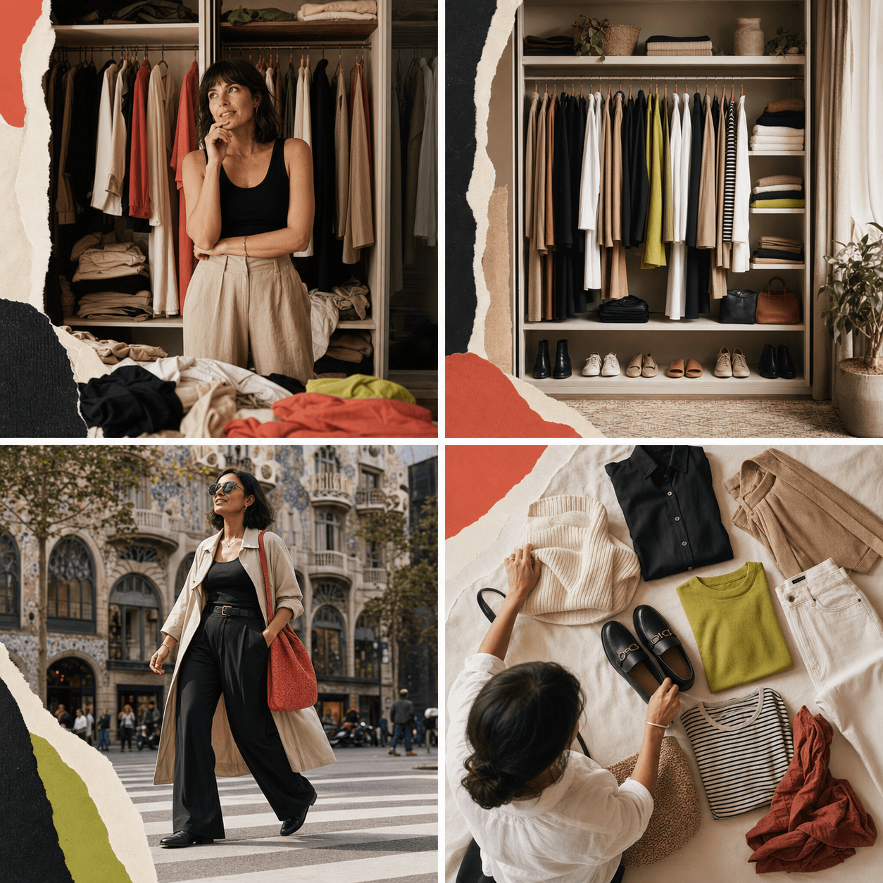 A visual wardrobe used to check existing clothing before shopping